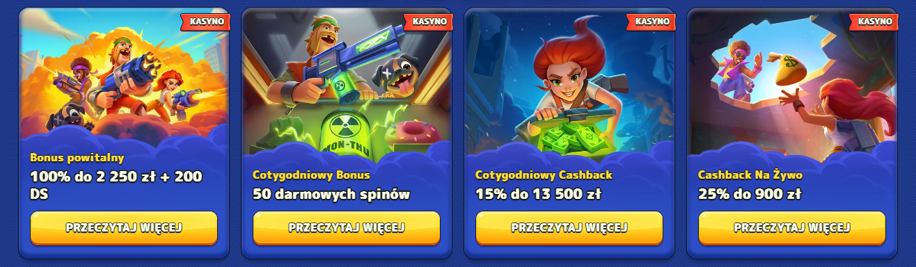 Pistolo bonus powitalny — 100% do 2250 PLN + 200 FS